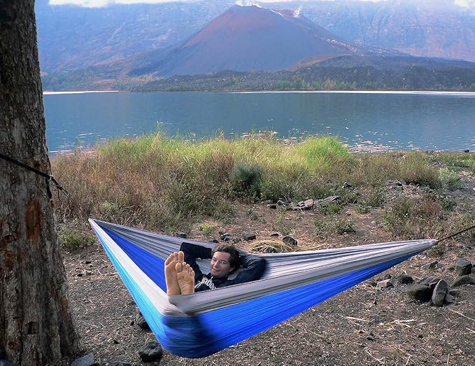Hammock Bliss Triple - The Largest Portable Hammock on Planet Earth. Huge, King Plus Size, Multi Person, Family, 2 or 3 or Tall Person Camping Hammock. Extra Wide, Extra Long, Extra Comfortable
