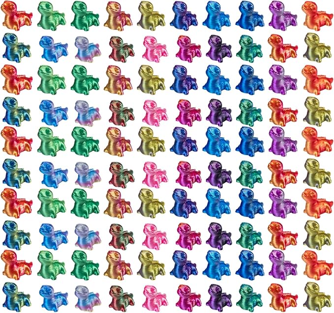 100pcs Mini 3D Printed Animals Tiny Animals Plastics Figures Miniature Little Small Lizard Figurines Bulk for Micro Fairy Garden Landscape Accessories Hide Crafts Decor Aquarium