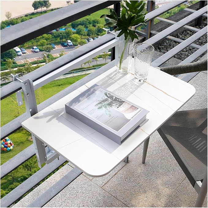 Adjustable Folding Balcony Railing Bar - 4-Level Height for Indoor/Outdoor Use, Perfect for Patios, Balconies & Decks (L100*W35cm) - Enhance Your Space!
