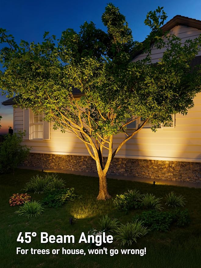 LEONLITE 4-Pack 5W 12-24V Low Voltage LED Spotlight 3000K Oil Rubbed Bronze | Landscape Pathway Lights Outdoor, CRI90, Aluminum Spot Lights for Garden, ETL Listed, IP65 Waterproof, Warm White