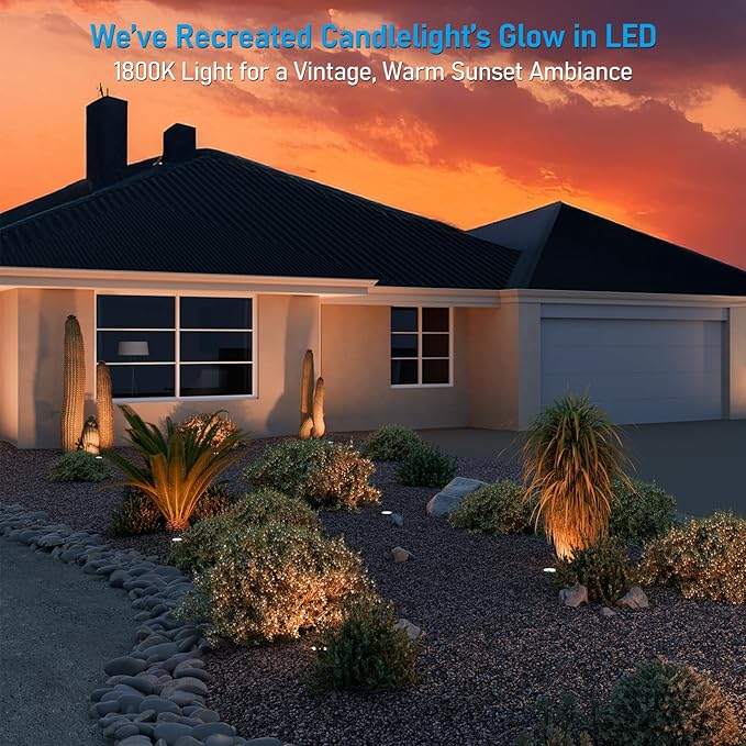 LEONLITE 6-Pack Dia. 4 Inch 5CCT Well Lights Flat Top Oil Rubbed Bronze | 12-24V AC/DC, CRI90, 1800K/2700K/3500K/4000K/5000K, Landscape LED In Ground Outdoor, Low Voltage Garden Landscaping, Aluminum
