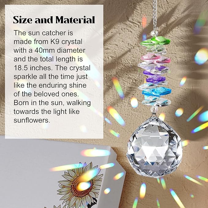 Pet Memorial Gifts for Dogs, Pet Sympathy Suncatcher for Loss of Cat Dog | Dogs Remembrance Crystal Ornament, In Memory of Dog Window Decoration, Unique Heart Shaped Dog Passing Away Gifts