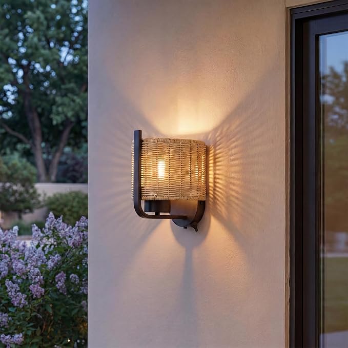 1-Light 8.75 Inch LED Wet-Rated Wall Light for Indoor/Outdoor, Black