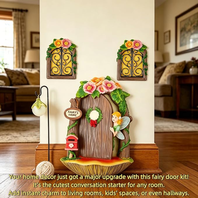 fairy door,fairy door for tree,fairy garden door,fairy garden accessories | fairy door kit,fairy decor,fairy garden accessories outdoor,fairy tree decorations outdoor,fairy door for wall,tree face