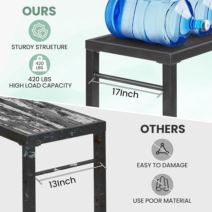 MURAGO 53*39*17 Outdoor Bar Table Extra Wide,Tall Bar Height Outdoor Pub Table, Ideal for Patio, Hot Tub, Dining, Balcony, Poolside, Weatherproof Composite Top, Rustproof, Built In Bottle Opener,Black
