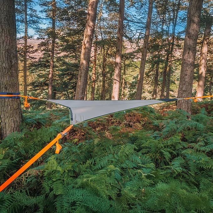 Tentsile Duo 2P Double Hammock – 2 Person Large Camping and Lounging Hammock for Backyards, Festivals, Outdoor Campouts, Designed in the UK (Safari)