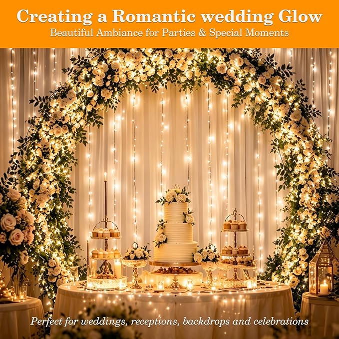 Extra Long 264Ft 800 LED Christmas Lights with Timer, Green Wire Fairy Starry String Lights Plug in, 8 Modes and Memory, forIndoor Outdoor Xmas Tree Wedding Party Decoration,Warm White