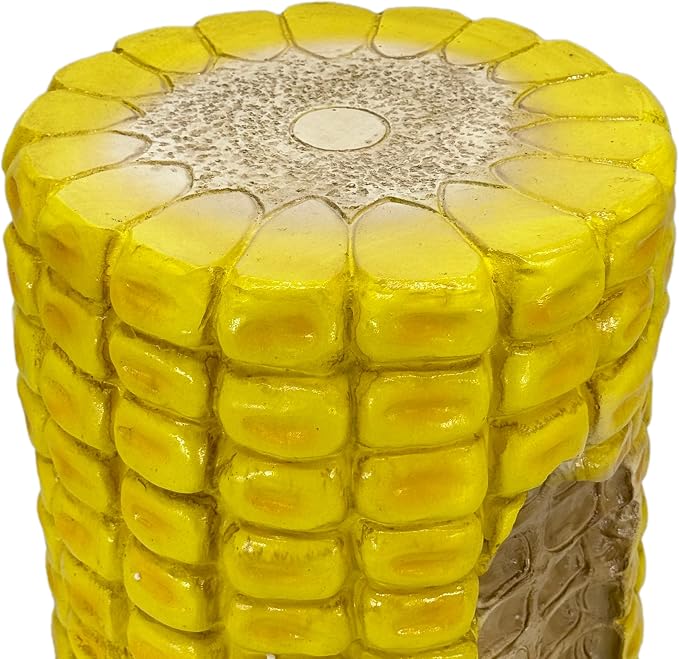 Galt International 17" Yellow Corn Stool Side Table Home Decor Plant Stand Garden Indoor Outdoor Decorations