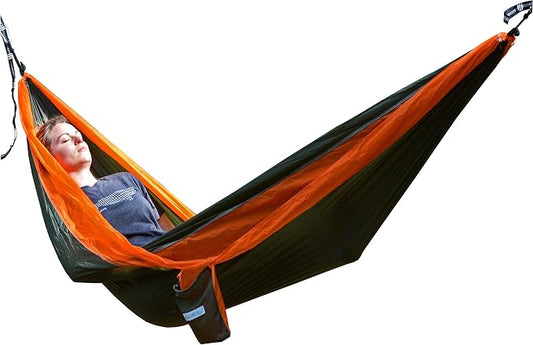 2928OG GO2 Traveler Nylon Camping Hammock, Orange