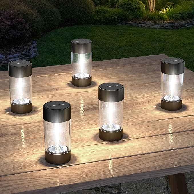 Eyrosa Solar Lights Outdoor, 12 Pack Waterproof Solar Landscape Lighting for Pathway Garden Yard Path Walkway Driveway Lawn Patio Outside Decor, Cool White | Solar Landscape Lighting for Pathway Garden Yard Path Walkway Driveway Lawn Outside Décor
