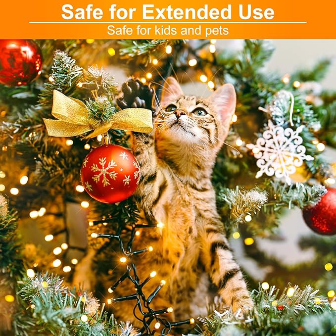 Warm White Christmas Lights Outdoor, 66FT 200 LED Christmas Tree Lights | Waterproof 8 Modes Connectable String Lights for Outside Indoor Patio Classroom Xmas Wedding Party Holiday Decorations