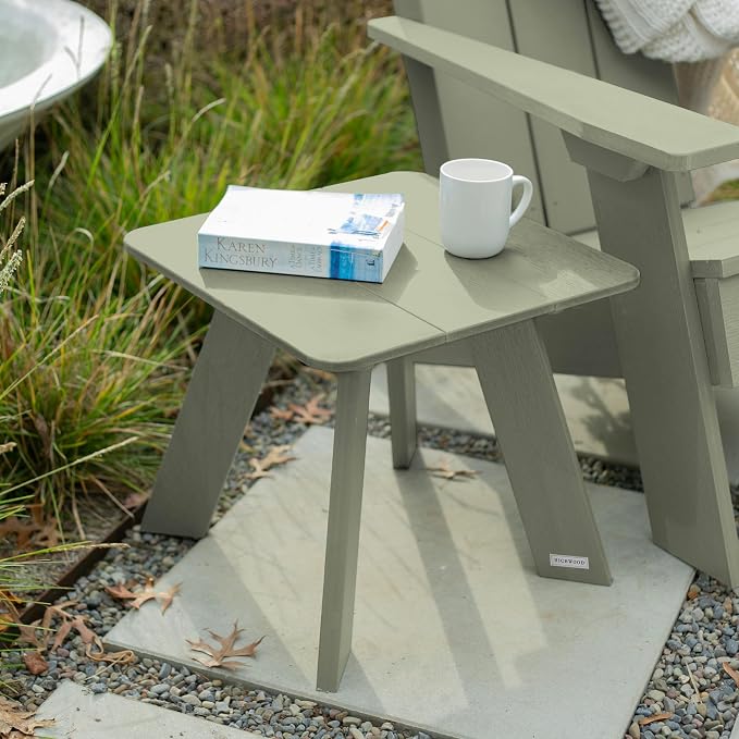 highwood Italica Modern Adirondack Side Table, Eucalyptus