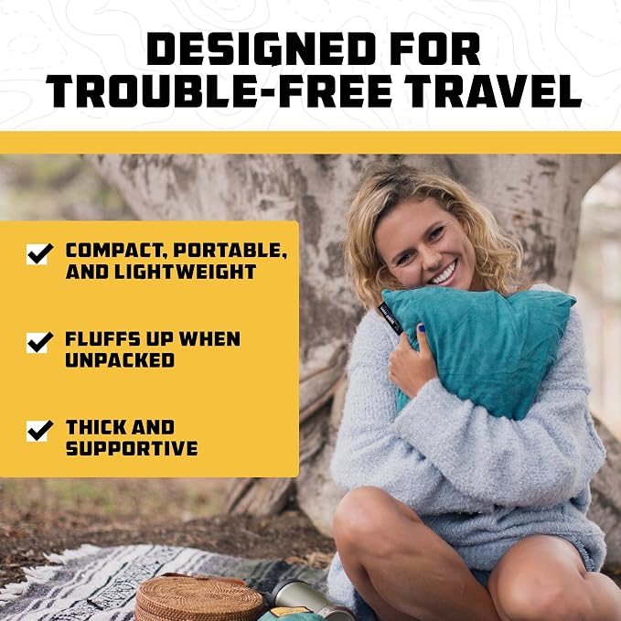 Wise Owl Outfitters Camping Hammock with Camping Pillow & Blanket - Waterproof Camping Accessories & Backpacking Gear, Camping Gear Must Haves - Blue