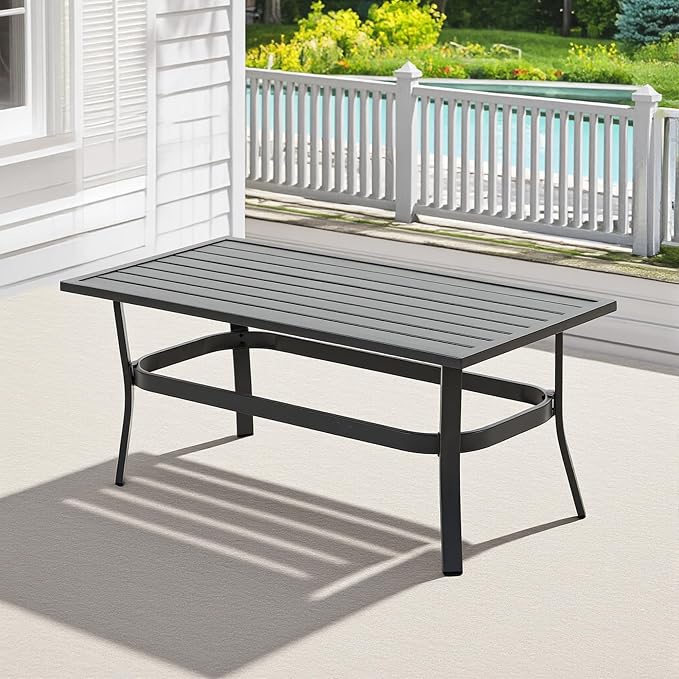 Outdoor Patio Furniture Set, 1 PCS Outdoor Coffee Table, for Garden/Backyard/Porch, Grey