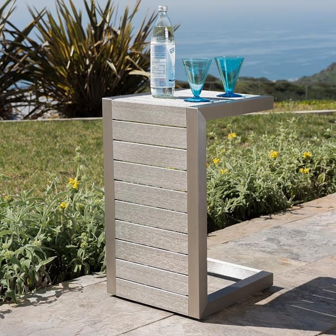 Cape Coral Alu C-Shaped Table