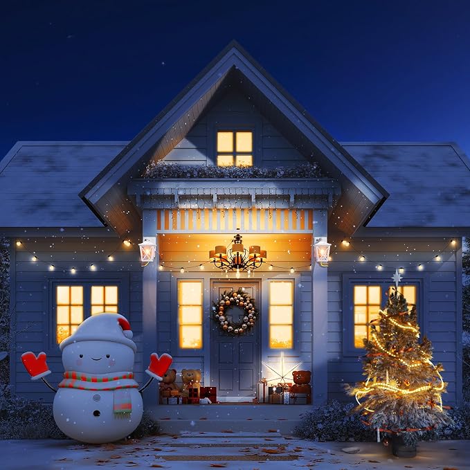 Ehaho Porch Lights with GFCI Outlet Aircraft Grade Aluminum Alloy-White 1PC | Dusk to Dawn Outdoor Lights Waterproof IP 68 Upgraded 3 Lighting Modes Exterior Light with Plug for Front Door Patio Garage