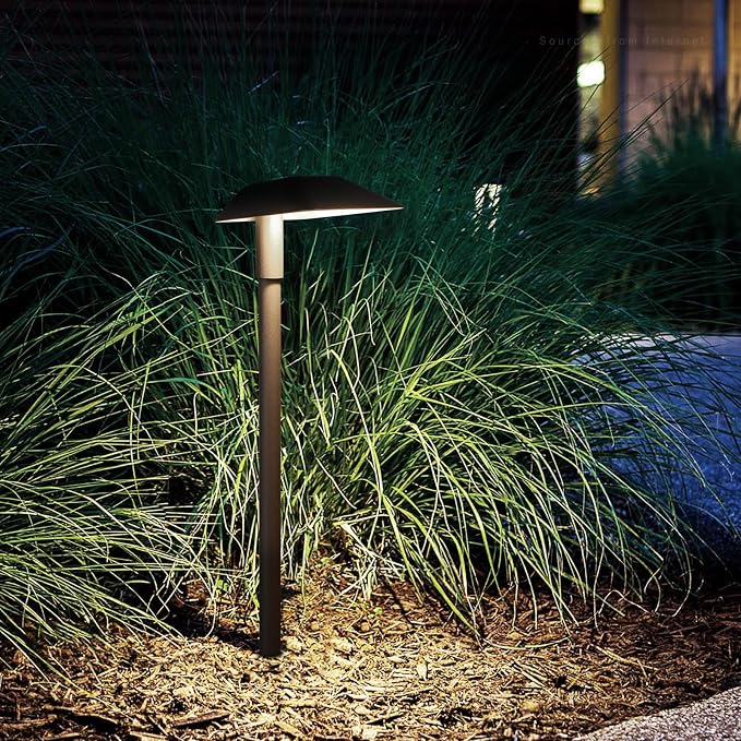 LEONLITE 6-Pack Anti-Glare Low Voltage Pathway Lights, 12-24V AC/DC, 5000K | 5W LED Landscape Path Lights, Aluminum, IP65 Waterproof for Yard Walkway, Daylight, ETL