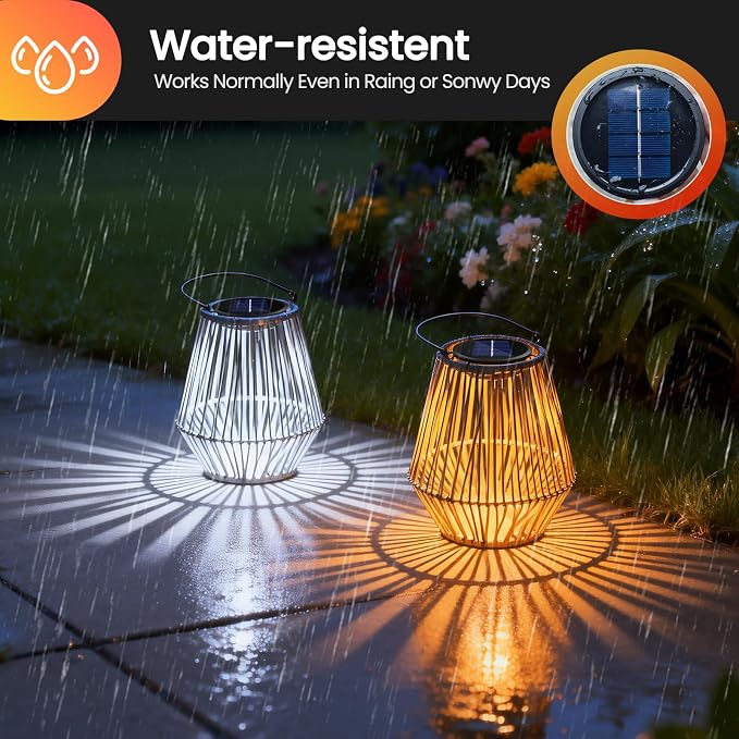 4 Pack Solar Light Replacement Top, Replacement Solar Light Parts for Lantern (Top 3.34 Inch, Bottom 2.83 Inch), Waterproof LED Replacement for Outdoor Garden, Pathway, Yard Lights & Decor