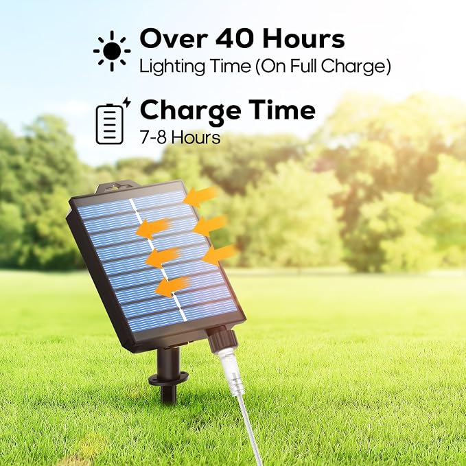 ICRGB Solar Lights Outdoor, 66FT 200LED 1800mah Solar Rope Lights with Remote, Type C, 19 Modes and Timer, IP67 Waterproof for Outdoor Christmas Pool Patio Porch Tree Wedding, Cool White to Multicolor | Type C & Solar, 19 Modes, IP67 Waterproof, With R...
