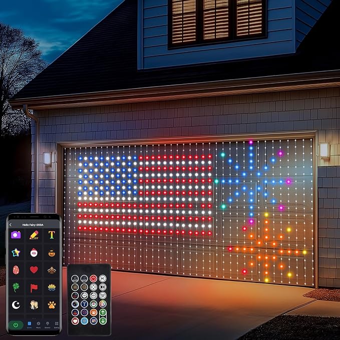 Smart Curtain Lights 800 LED Curtain String Lights with App Remote | 20Ft x 10Ft Color Changing Window Fairy Light Music Sync Dynamic DIY for Indoor Outdoor Backdrop Wall Decor