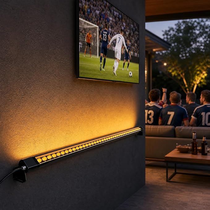 2 Pack 36W LED Wall Washer Light 2FT 2700K Waterproof IP67 Plug-in | Outdoor LED Light Bar/Lifespan 50K Hr/150° Adjustable/Home Churches Commercial Buildings Villas Gardens Yards Art Displays