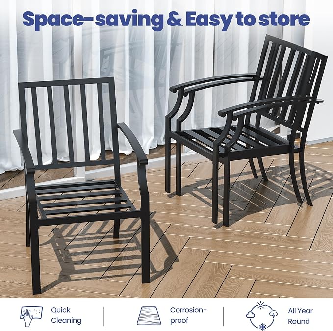 9 PCS Outdoor Patio Dining Set,Patio Table and Chairs Metal Outdoor Patio Furniture Set with Umbrella Hole,Dining Table Set with Swivel Chairs for Deck,Backyard and Garden,Navy Blue