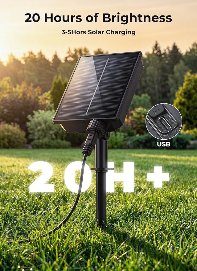 Brightown Solar Lights Outdoor,8Pack 64LED Solar Garden Lights Warm White | Swaying Firefly Waterproof, 8 Modes Solar String Light for Yard Patio Pathway Landscape Decoration Gifts