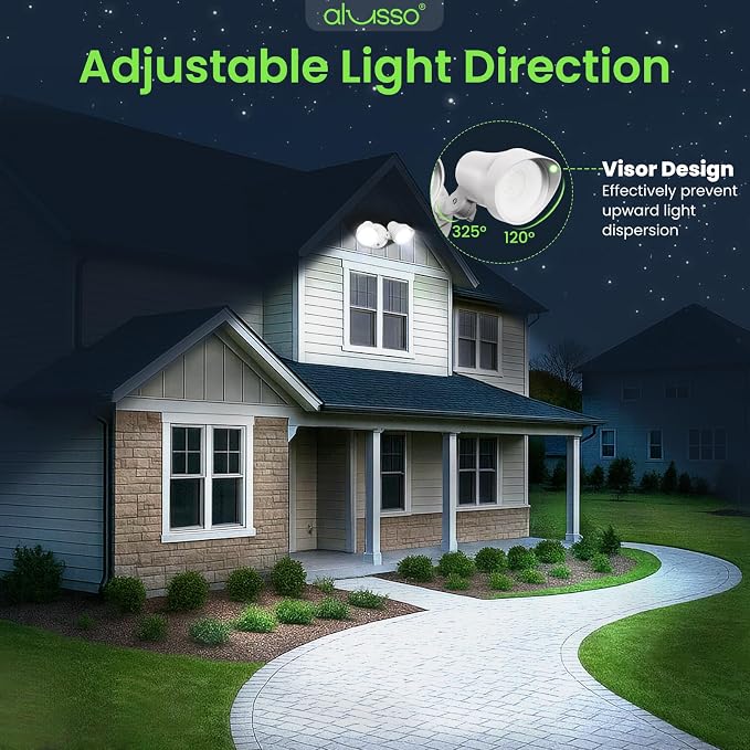 ALUSSO Dusk to Dawn Outdoor Lighting, 30W 3500LM Dusk Till Dawn Outdoor Light 120V, 3000K/4000K/6500K 3CCT IP65 Security Lights ETL Listed Dusk to Dawn Hardwired for House Yard Walkway White 1 Pack