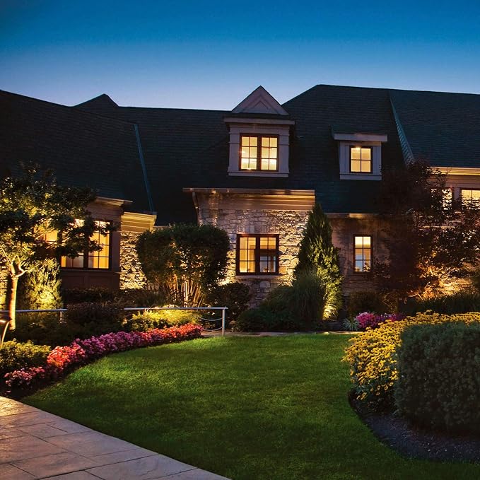 Lighting One Light LED PAR20 120 Volt Die Cast Aluminum Durable Outdoor Landscape Security Lighting Flood, Dark Bronze