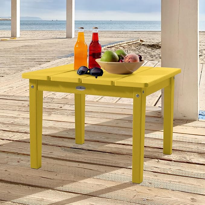 Adirondack Large Side Table, Sunbeam Yellow