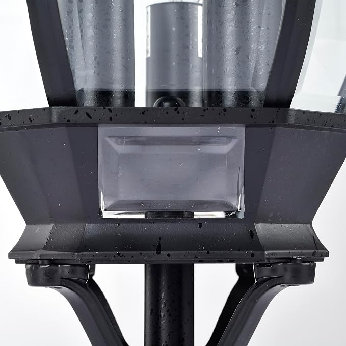 Nuvo 3 Light - 21 in. Post Lantern - Clear Beveled Glass