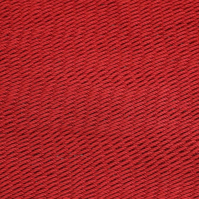 Sunnydaze Soft-Spun Polyester Rope Double Hammock for Outside - 600-Pound Weight Capacity Extra Large Hammock - Red