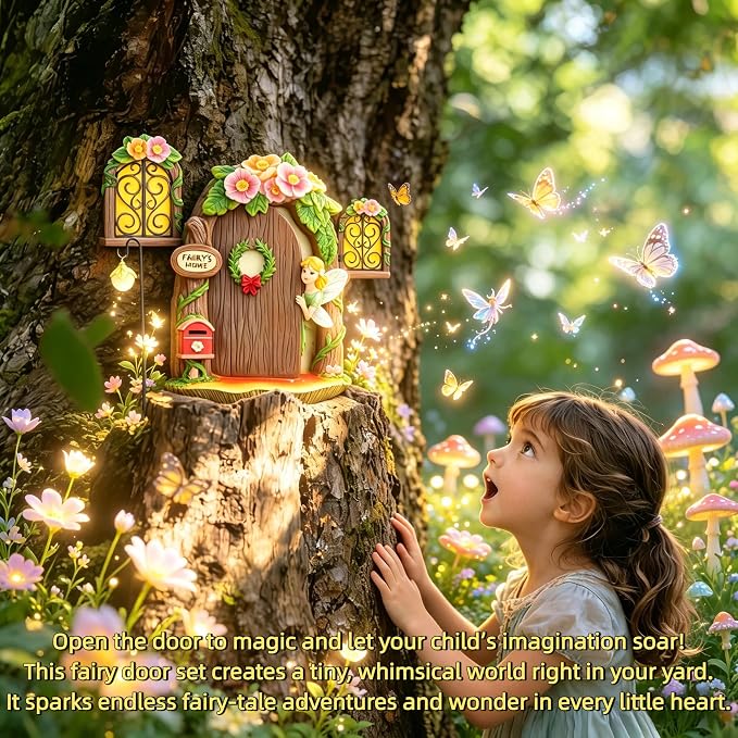 fairy door,fairy door for tree,fairy garden door,fairy garden accessories | fairy door kit,fairy decor,fairy garden accessories outdoor,fairy tree decorations outdoor,fairy door for wall,tree face