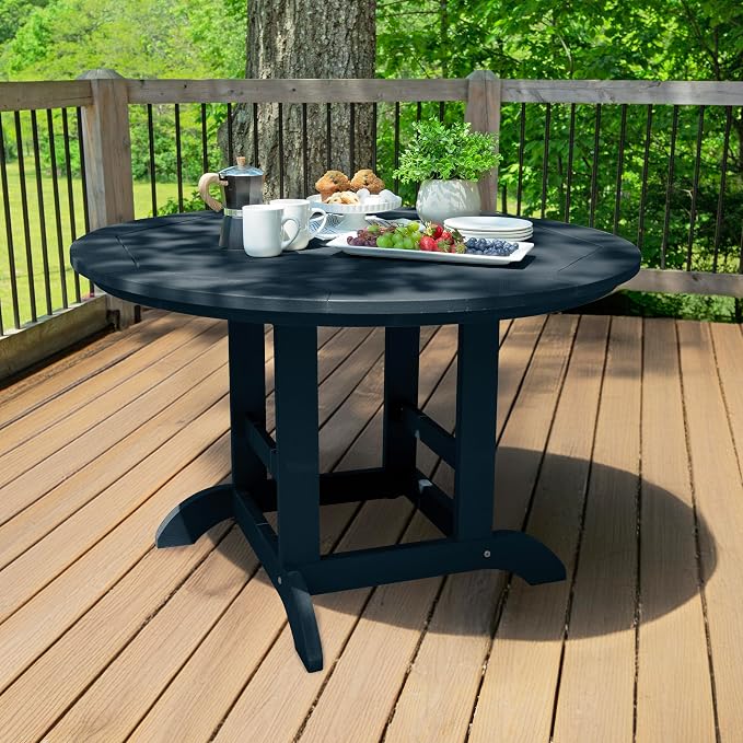 Highwood Adirondack 48" Round Dining Table, Federal Blue