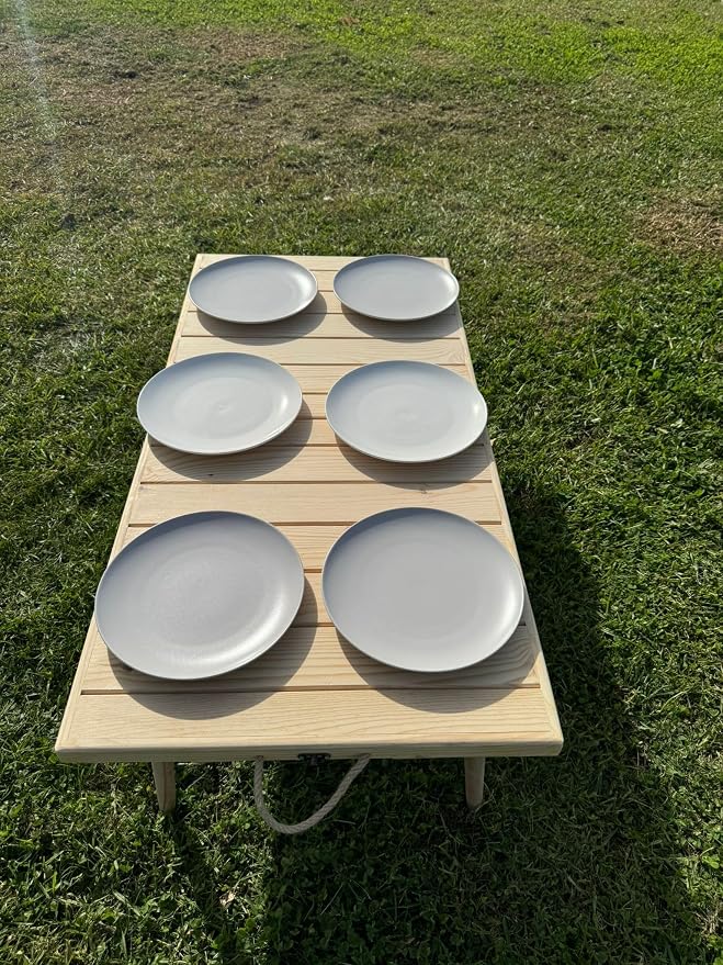 Home Living Outdoor Gardening Patio Furniture Patio Tables Low Picnic Table, Kids Picnic Table, Low Wood Event Table, Beach Party
