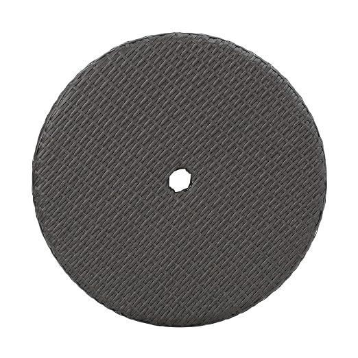 Christopher Knight Home Corsica Wicker Round Dining Table, Grey