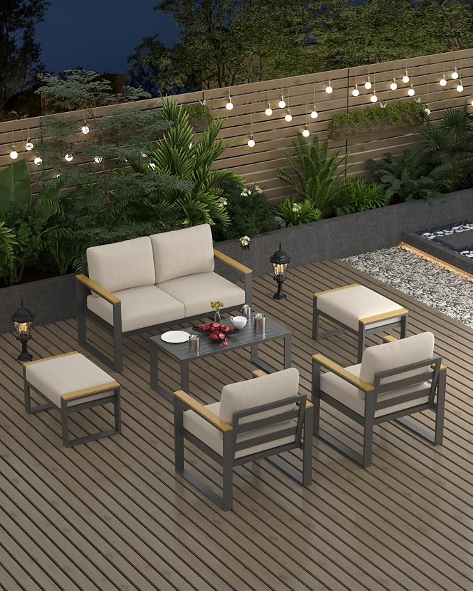 Metal Patio Armchair Set of 2Part of Conversation Sets