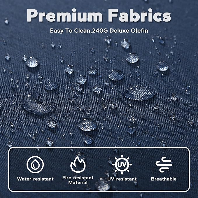 Joyside Outdoor Patio Chairs, 8 Pieces Wicker Rattan Furniture Set, 4 Patio Chairs, 1 Sofa, 2 Ottoman and 1 Table, Metal Wide Armrest, Thick Cushions and Deep Seating for Garden, Backyard, Porch