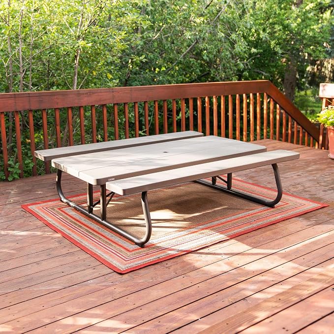 6Ft Woodgrain FLD Picnic Table