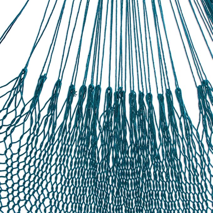 Novica Handmade Uxmal Peacock Cotton Rope Hammock (Single)