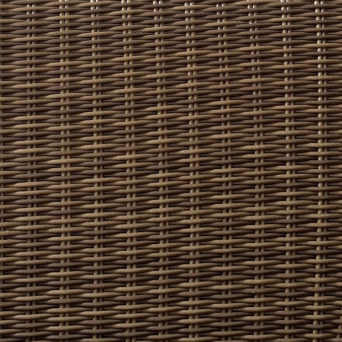 Crosley Furniture Bradenton 4-Piece Wicker Outdoor Loveseat and Swivel Rocker Patio Furniture Set for Porch, Brown with Sangria Cushions