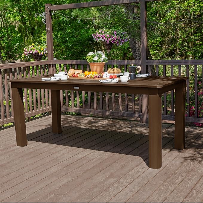Highwood Rectangular Dining Table, Counter Height, Weathered Acorn