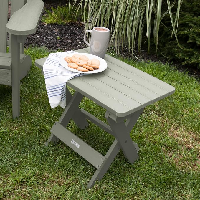 Highwood AD-TBS1-EUC Folding Adirondack Side Table, Eucalyptus