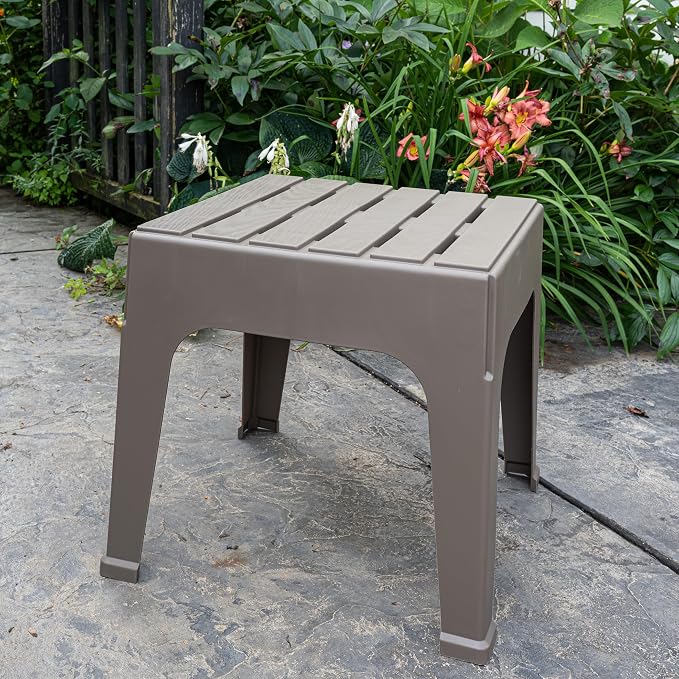 Adams Big Easy® Outdoor Stack Table - 2-Pack, Earth Brown