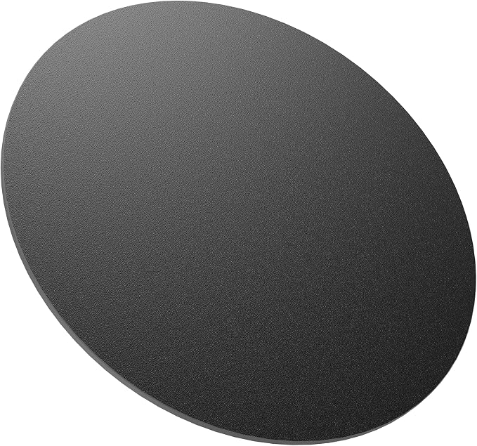 ZL ZELing Round Sintered Stone Table Top 35.4",Replacement Table Top for Indoor & Outdoor - Heat/Scratch Resistant Waterproof Ceramic DIY Desktop,Patio/Balcony/Bistro/Café & Dining Room (Black)