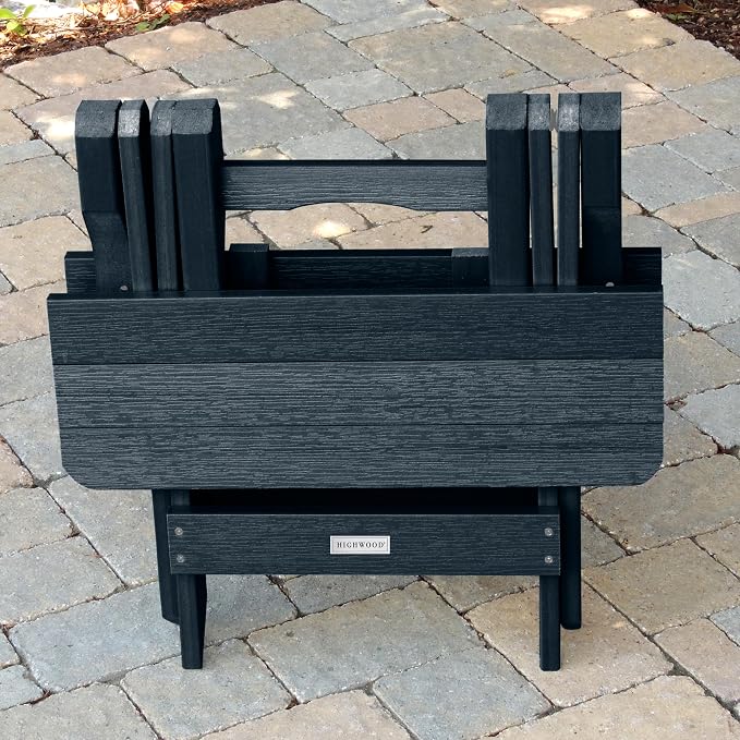 highwood AD-TBS1-FBE Folding Adirondack Side Table, Federal Blue