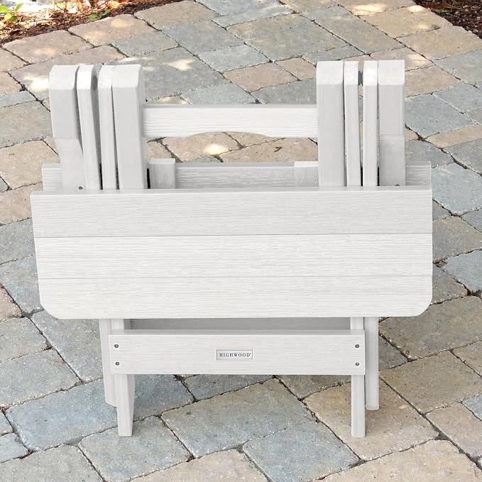 highwood Folding Adirondack Side Table, White