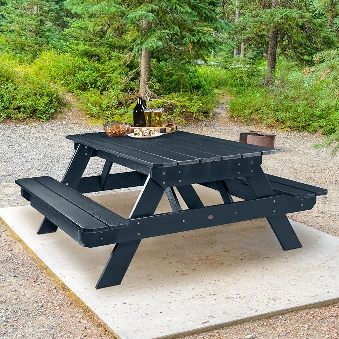 Highwood Professional Commercial Grade National Picnic Table, Federal Blue