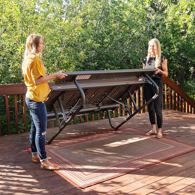 6Ft Woodgrain FLD Picnic Table