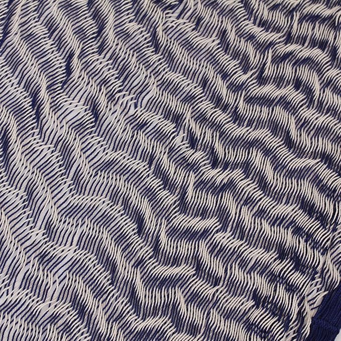 NOVICA Blue Purple Cotton Hand Woven Mayan Rope 2 Person XL Hammock, 'Ocean Waves' (Double)